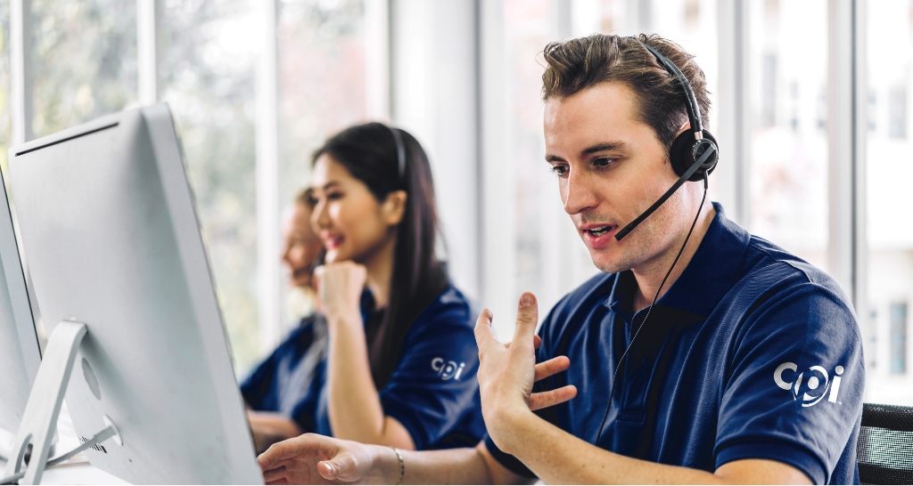Staff answering support calls