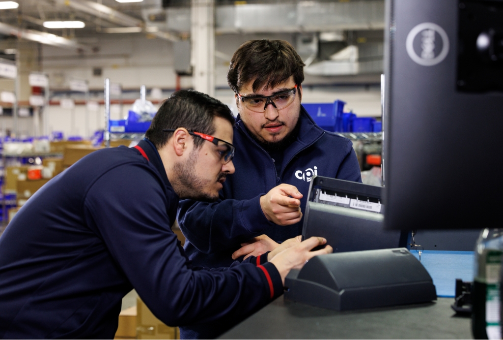 Two engineers at work